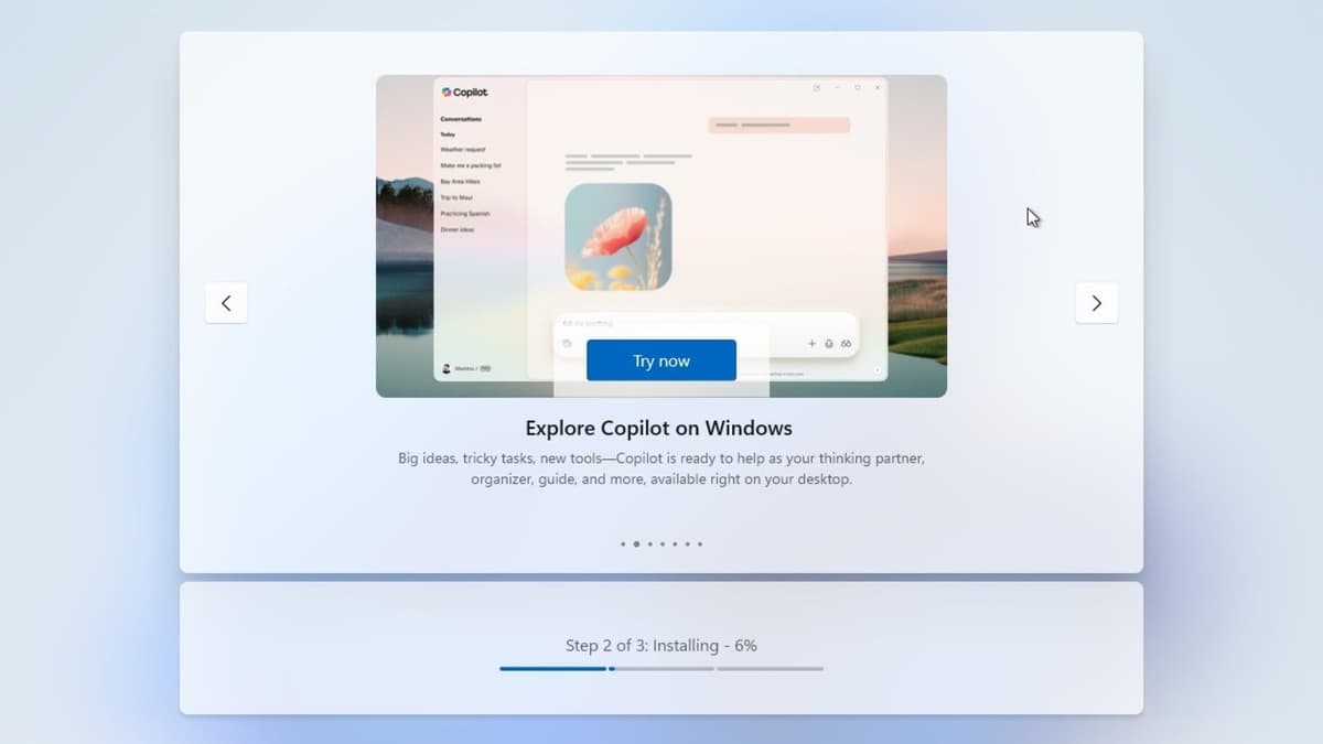 หนีไม่พ้น! Microsoft ยัด Copilot ใส่หน้า Setup Windows 11 คุยได้ไม่ต้องล็อกอิน